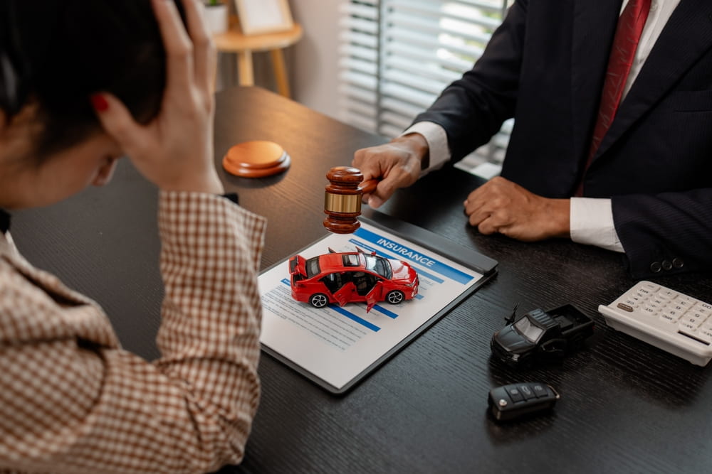 not at fault accident rental car